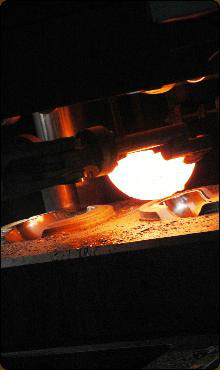Hook being produced