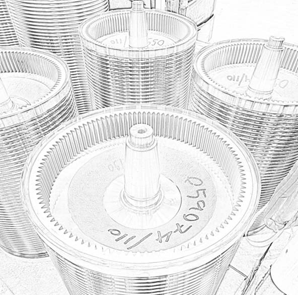 Illustrated image of components