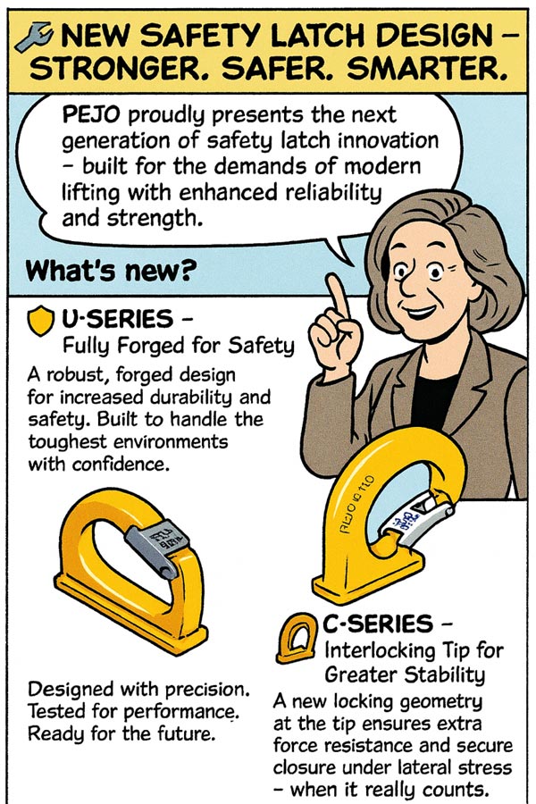 Illustration of a pejo the new pejo latches